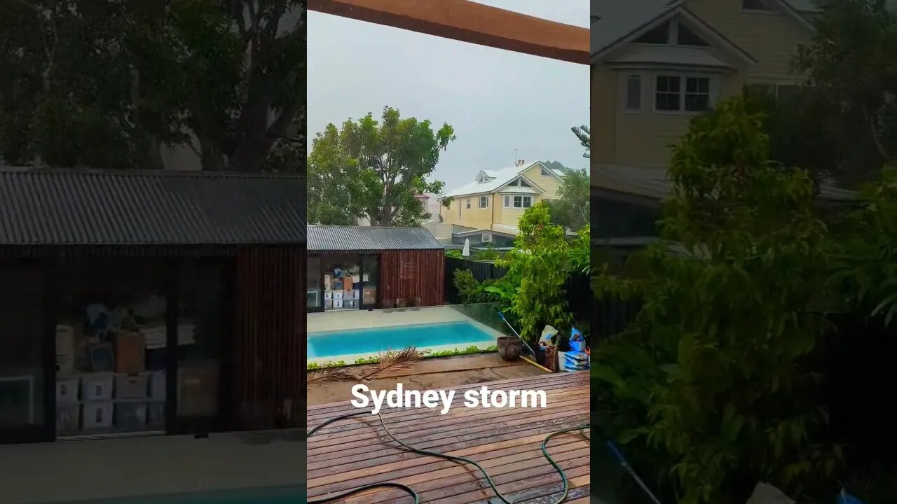 stormy Sydney #shorts #short #australia #sydney #travel #traveling #rain #weather #storm #matrix