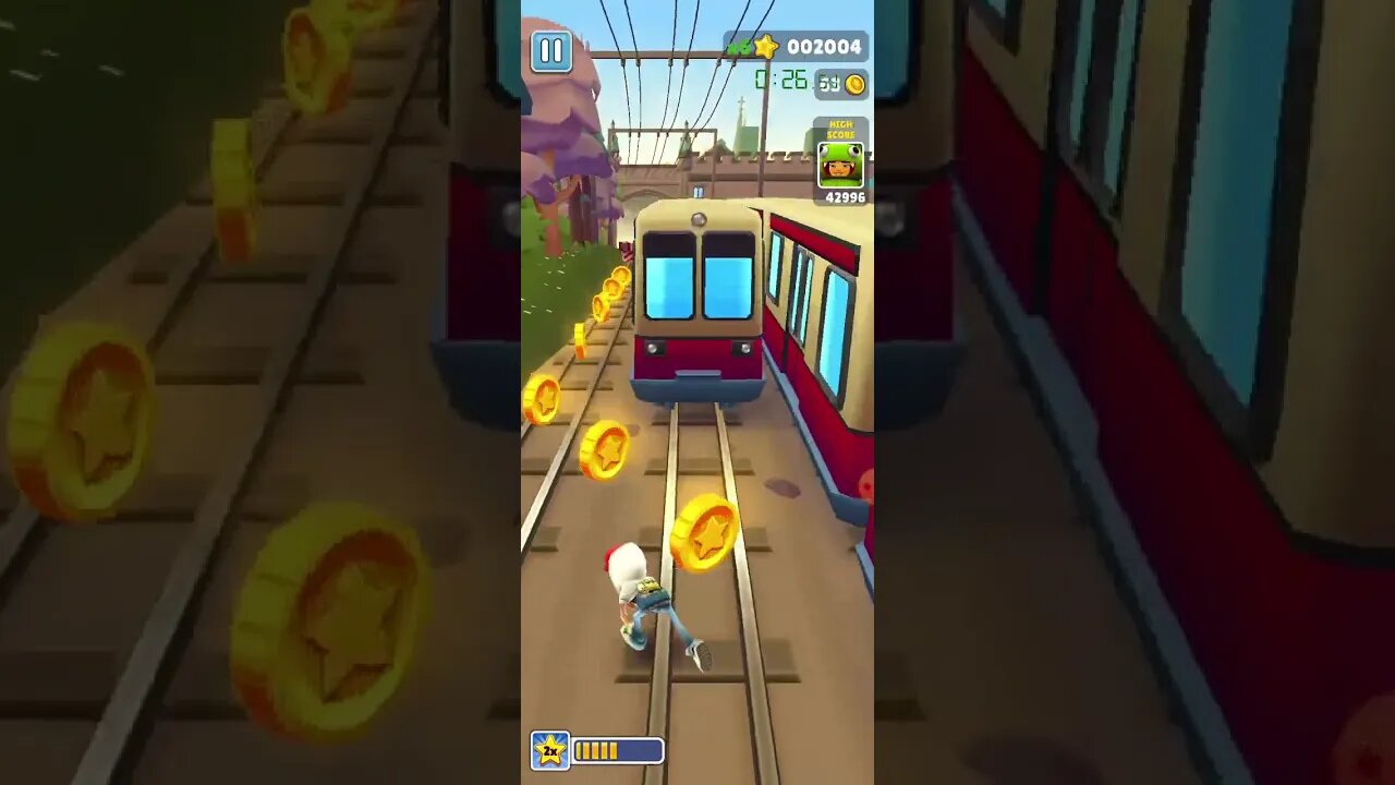 attempt 2 subway 100 coin speedrun #shorts #speedrun #subwaysurfers