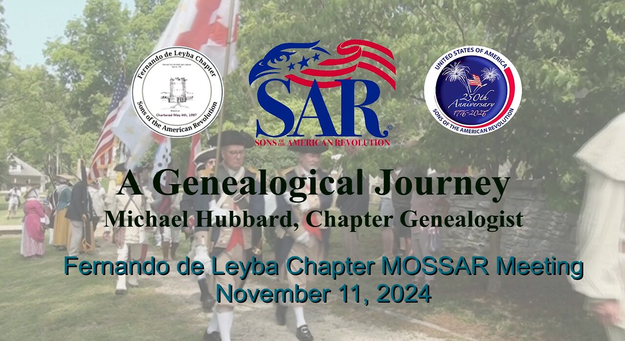 Fernando de Leyba Chapter, MOSSAR Chapter Meeting - November 11, 2024