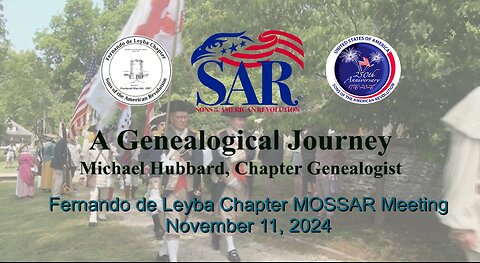 Fernando de Leyba Chapter, MOSSAR Chapter Meeting - November 11, 2024