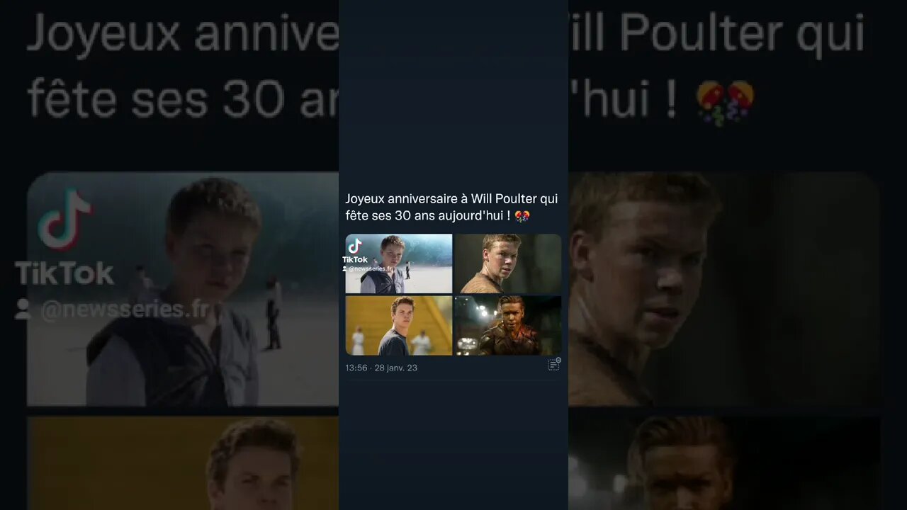 Joyeux anniversaire à Will Poulter qui fête ses 30 ans aujourd'hui ! 🎊