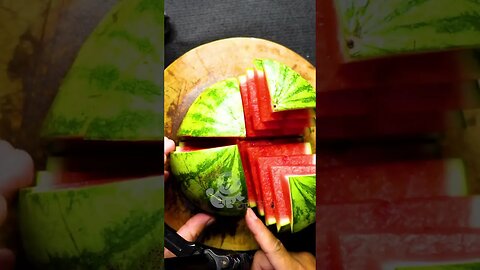 Watermelon cutting skill #shorts