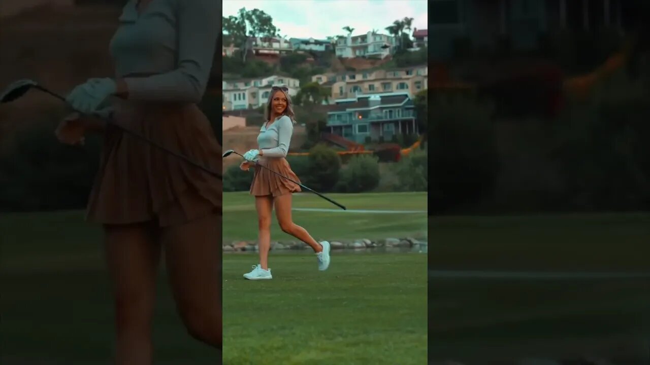 Summer, Evening Golf Rounds #golf #golfswing #golfgirl #golfgirls #replaye #skirt #skirts #sports