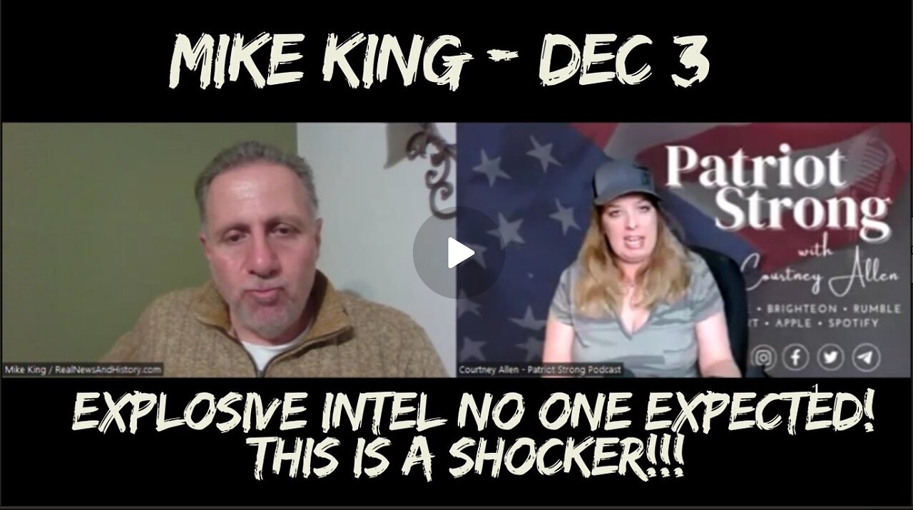 Mike King- Explosive Intel No One Expected! This Is A Shocker!!! - Dec 2024.