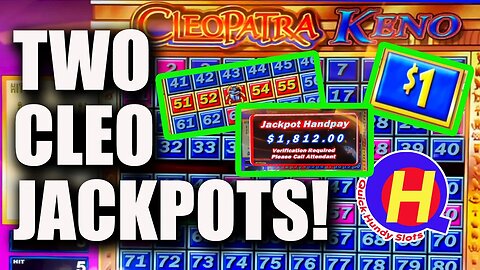 TWO Cleopatra KENO JACKPOTS! 5-Spot Comes Through! #KENONATION