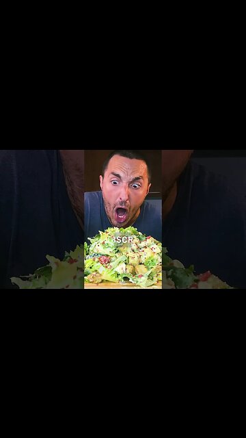 LOADED MESSY CHEF SALAD ! * asmr recipe mukbang *