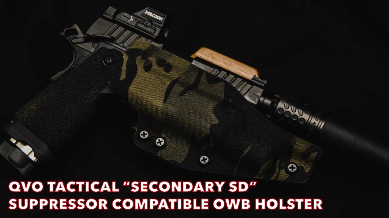 QVO Tactical “Secondary SD” Suppressor Compatible Holster