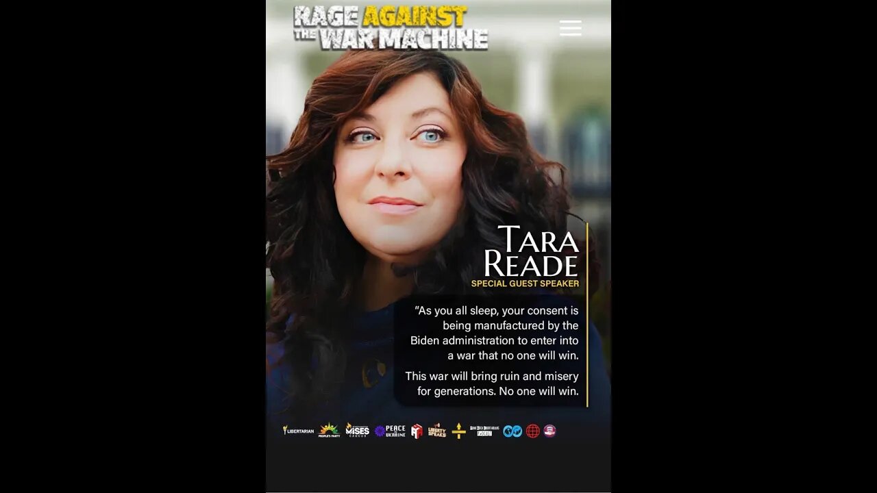 Tara Reade Interview On Anti War Movement, Rage Against The War Machine