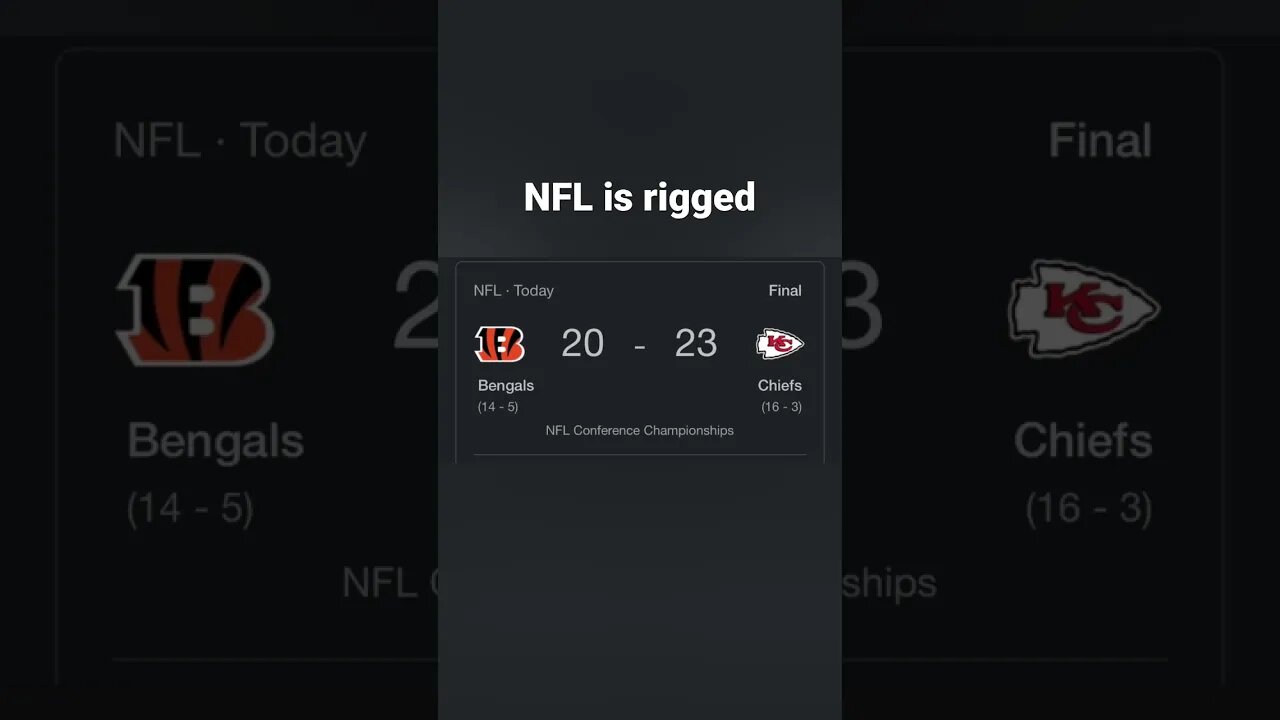 NFL is rigged!!!