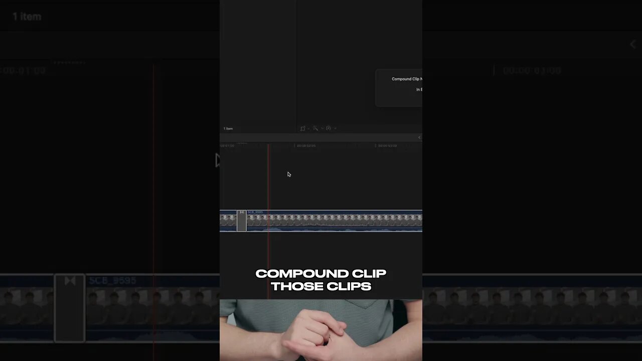 How to hide a cut in FCPX #editingtips #fcpx #contentcreatortips #finalcutpro #editing101 #FCPXtips