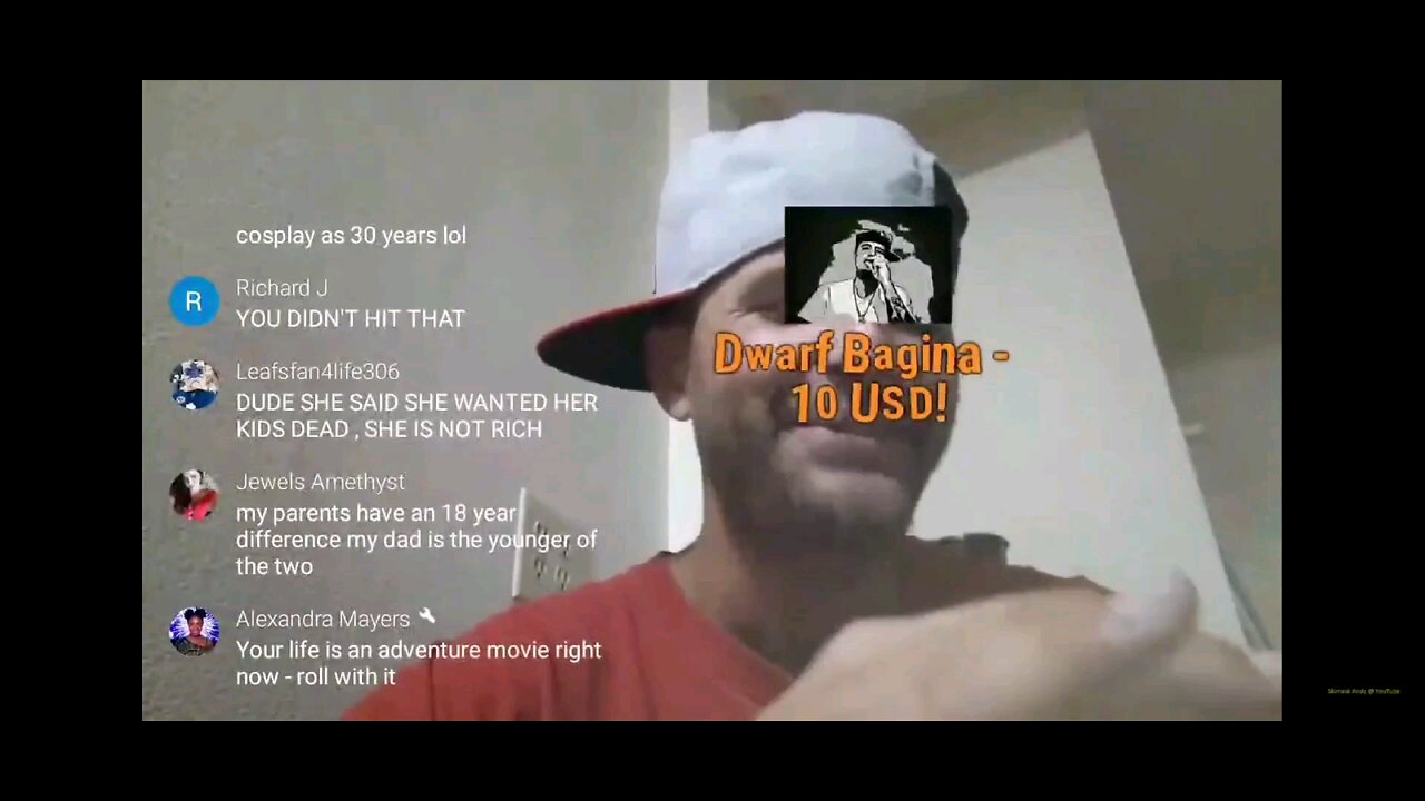 Skimask Andy "new fren" stream (hooker, trans, who is she?)