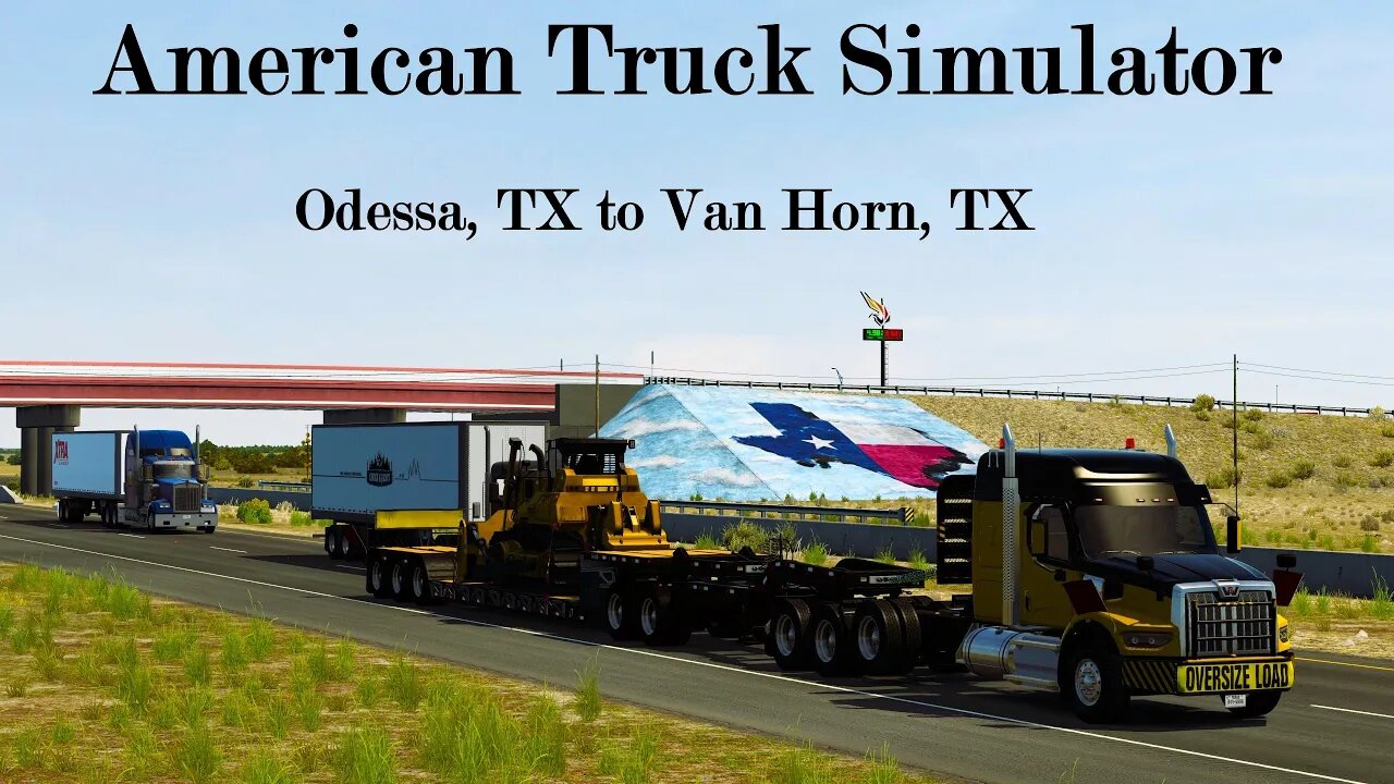 ATS 1.46 - SCS Western Star 49X with SCS Lowboy - Zeemods' X15 - MattVTYards Odessa Yard