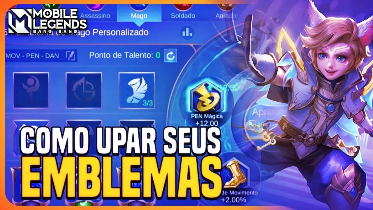 COMO GANHAR E COMO UPAR SEUS EMBLEMAS CORRETAMENTE | BANGAS ACADEMY 2023 #15 | MLBB