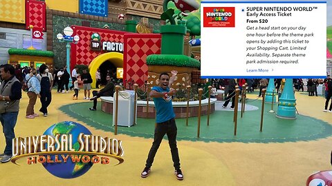 Universal Studios Hollywood Introduces Super Nintendo World Early Access Ticket!