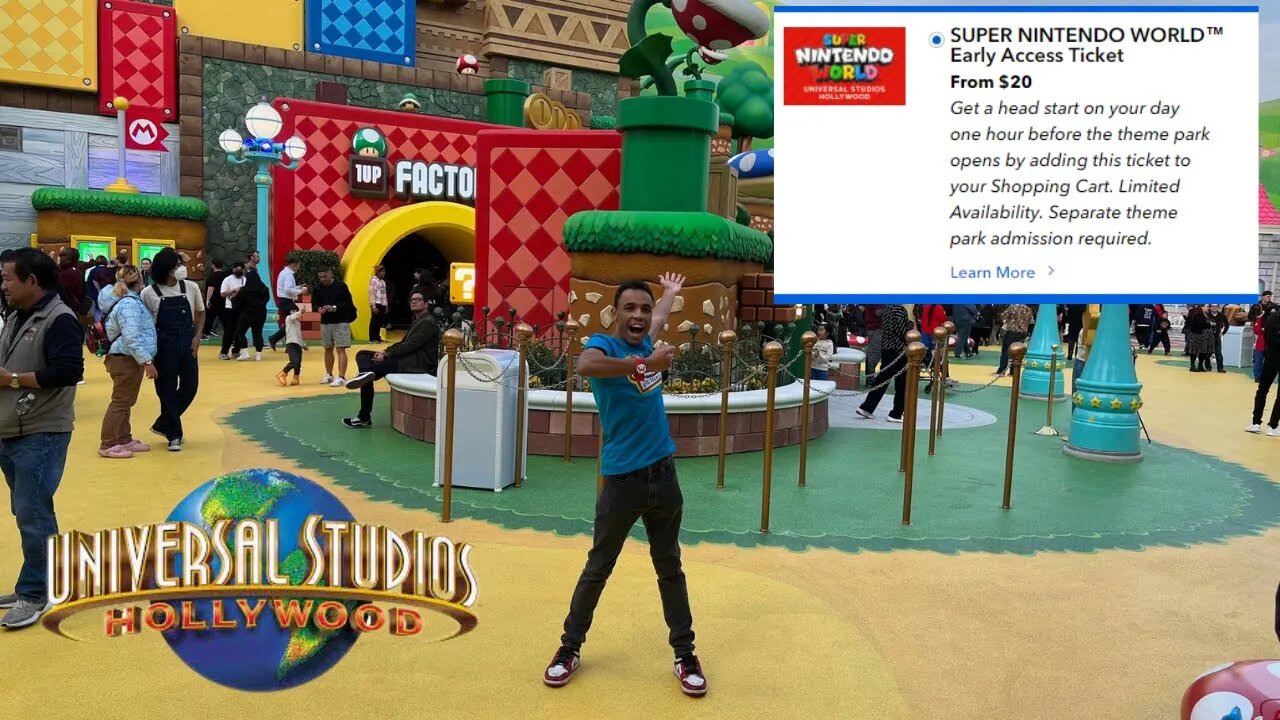 Universal Studios Hollywood Introduces Super Nintendo World Early Access Ticket!