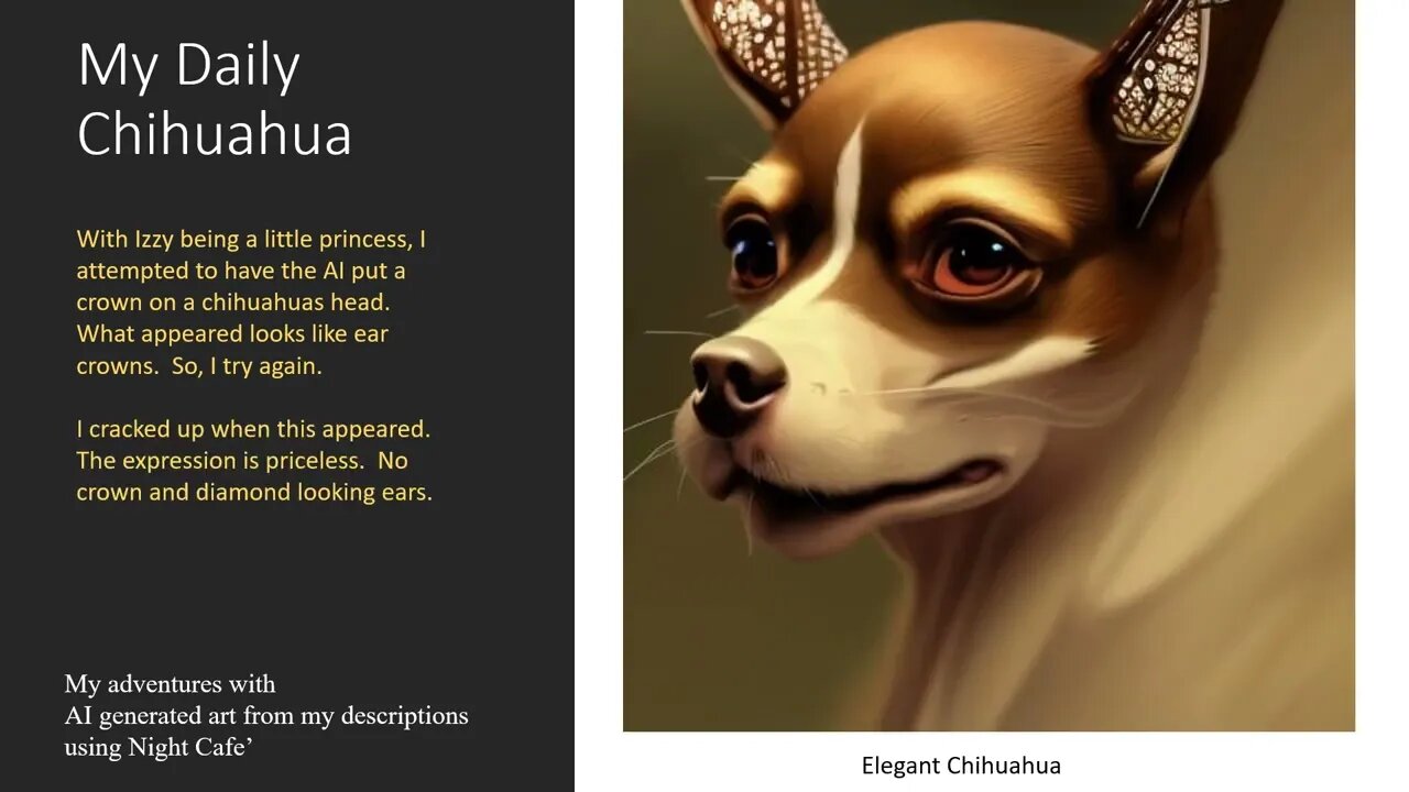 Creating a chihuahua princess