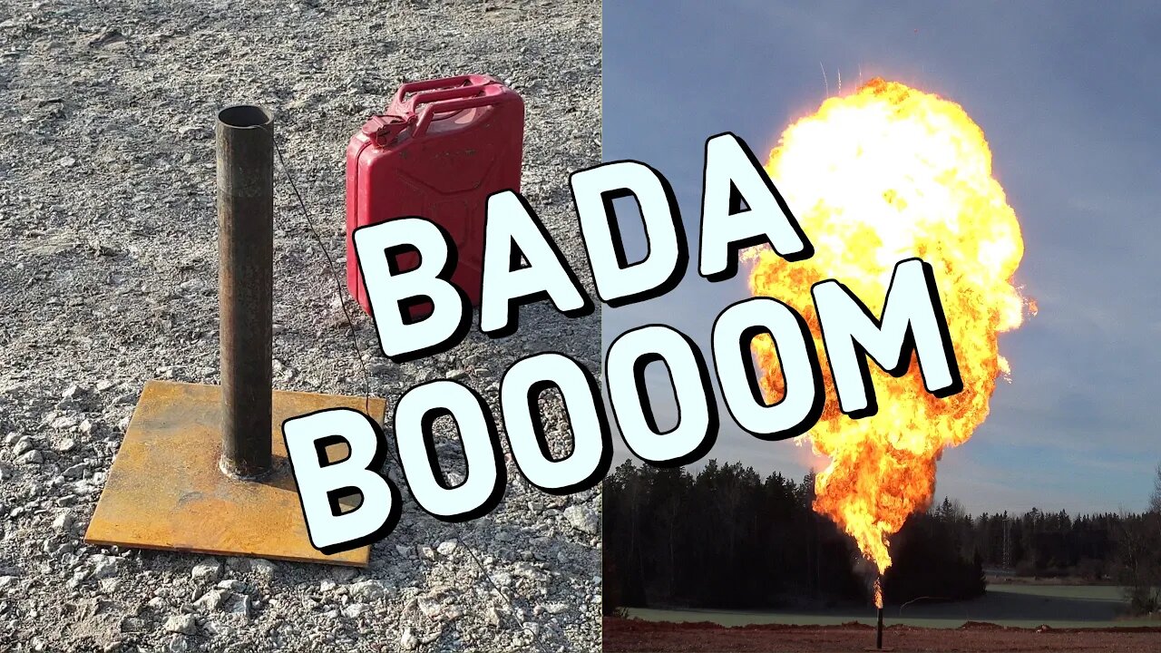 AWESOME Gasoline Fireball | Pyro Mushroom Cloud