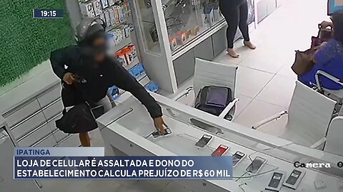 Ipatinga: Loja de Celular é Assaltada e Dono do Estabelecimento Calcula Prejuízo de R$ 60 Mil.