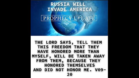 THE LORD SAYS, TELL THEM THIS FREEDOM THAT THEY HAVE HONORED MORE THAN MYSELF,WILL BE TAKEN AWAY FRO