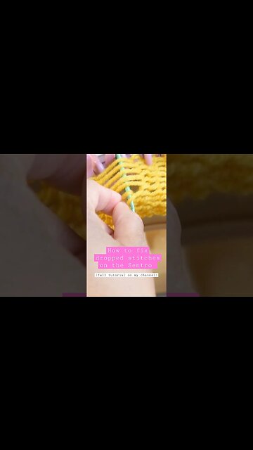 How to fix dropped or tucked stitches on your Sentro #sentroknittingmachine #tutorial