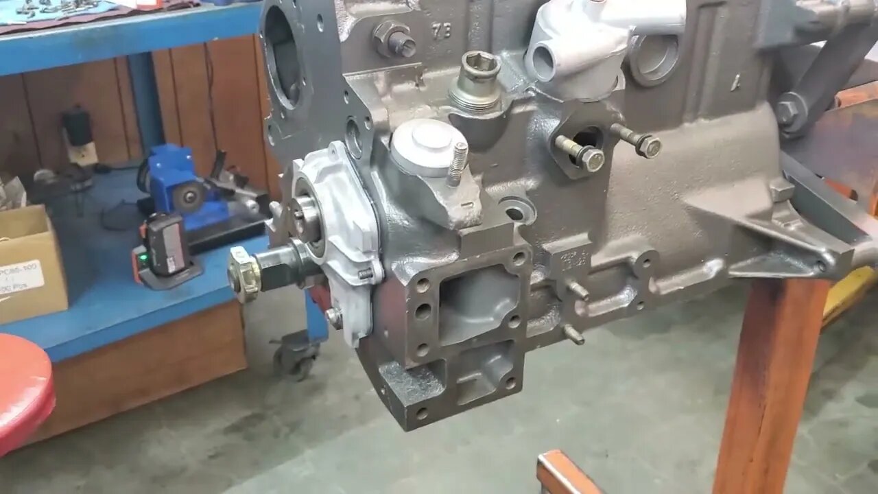 Short Block is DONE 79 Fiat 124 Spider