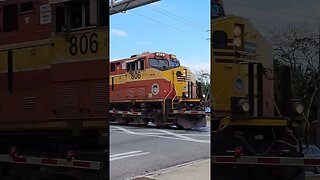 Florida East Coast Railway FEC-105 exiting Daytona Beach Golf Club February 4 2023 #railfanrob