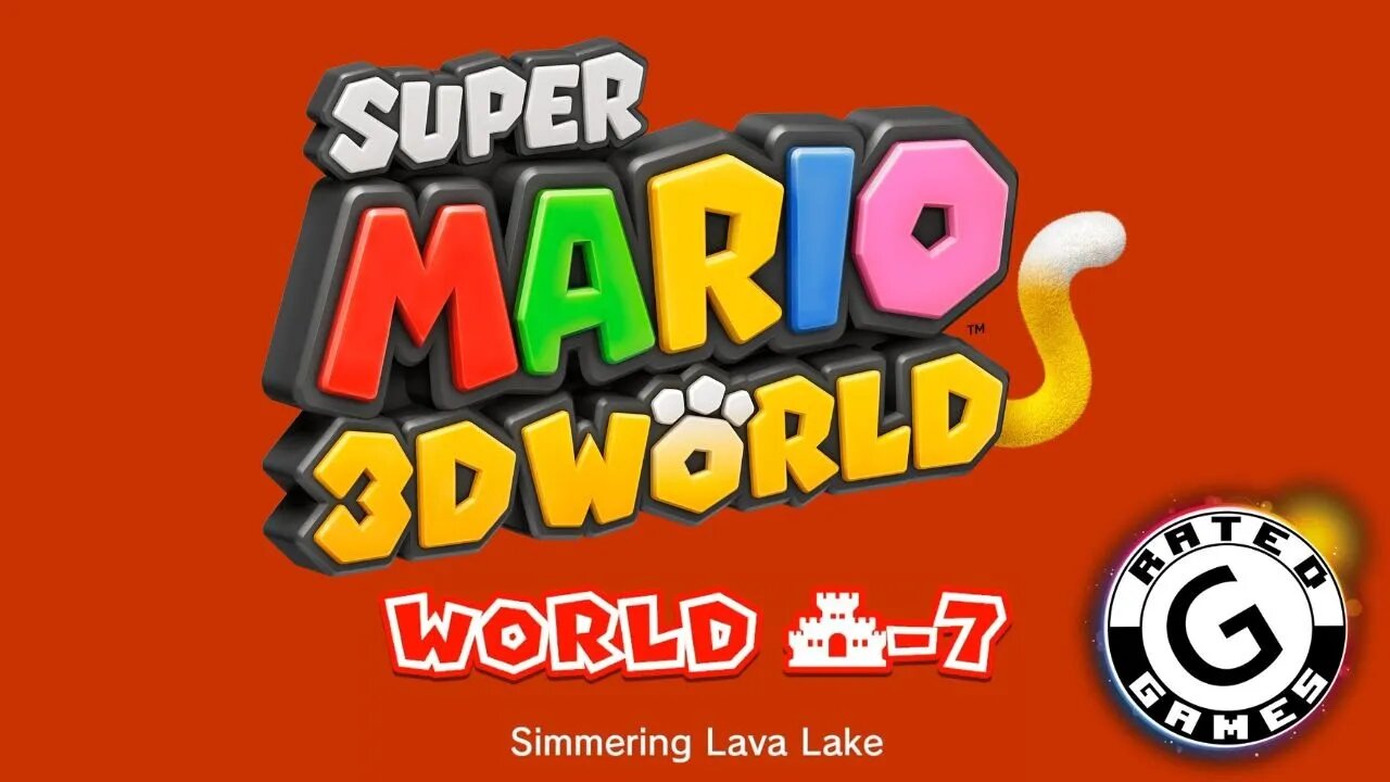 Super Mario 3D World No Commentary - World 🏰-7 - Simmering Lava Lake - All Stars and Stamps