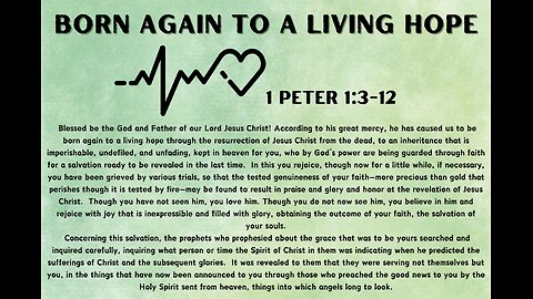 Born Again to a Living Hope