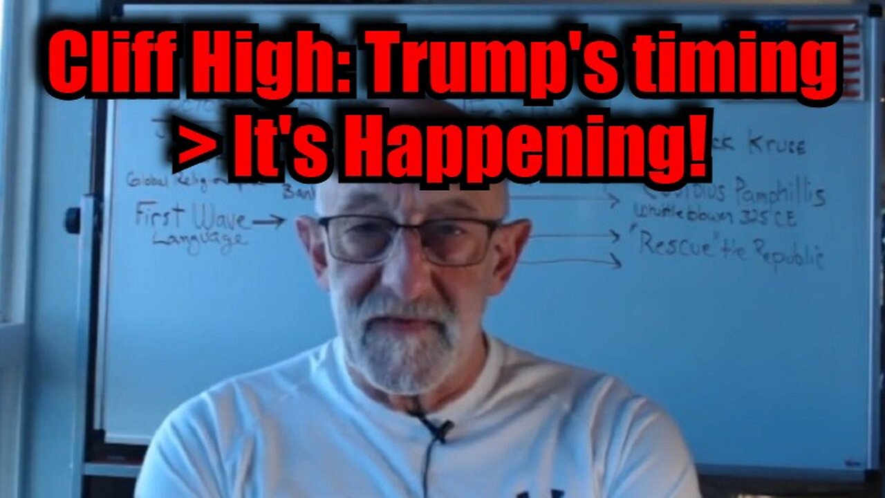 Cliff High: Trump's timing > It's Happening!