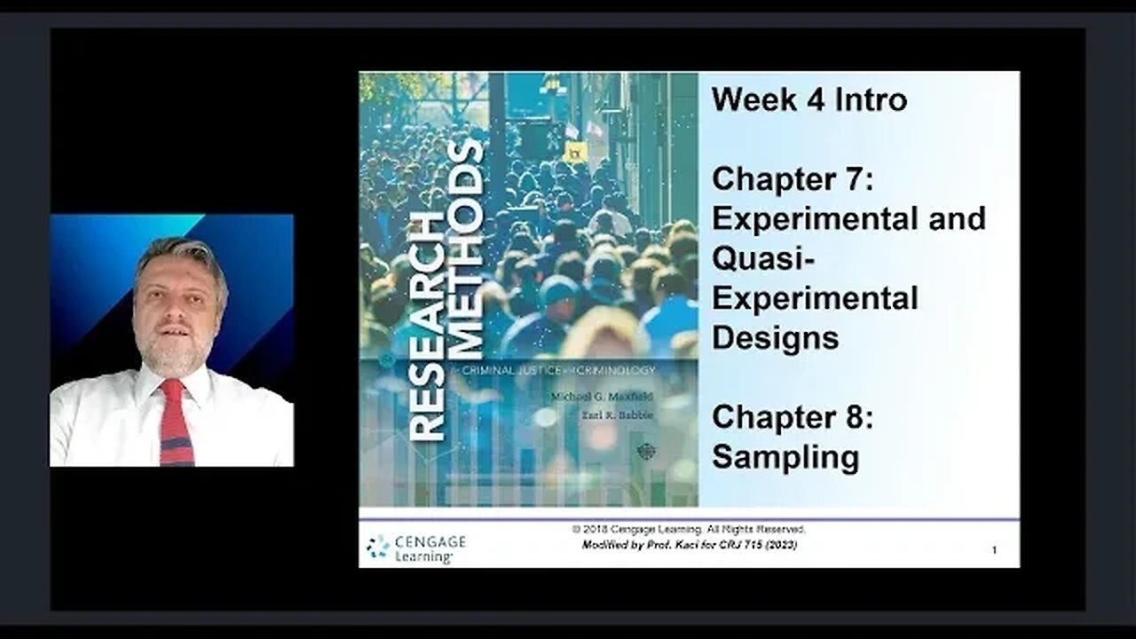 Research Methods- Week 4 Video Introduction
