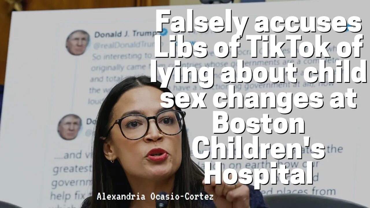 AOC, Are You Familiar With The Account libsoftiktok?