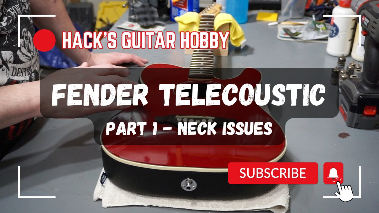 The Fender Telecoustic Project Guitar: Part 1 - Neck Setup, Repairs, and String Replacement