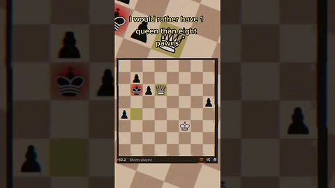 8 pawns vs the queen