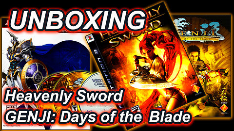 Unboxing de Heavenly Sword - Genji Days of the Blade y White Knight Chronicles I.E (PS3)