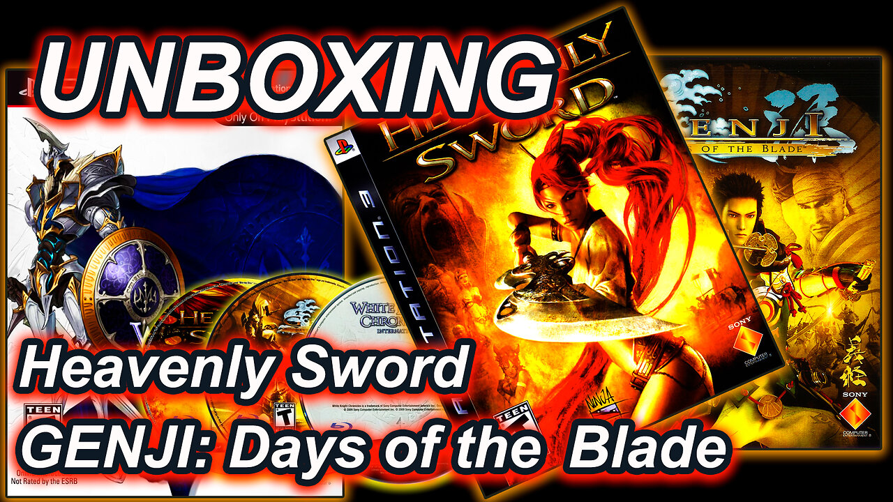 Unboxing de Heavenly Sword - Genji Days of the Blade y White Knight Chronicles I.E (PS3)