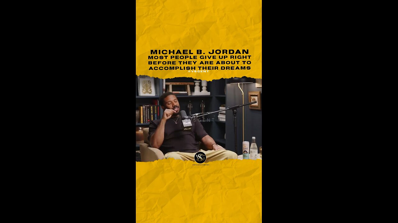 @michaelbjordan Most people give up right before they are about to accomplish their dreams