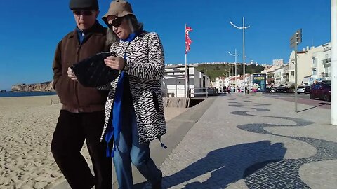 Sunny Nazaré on a Winter's Day