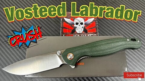 Vosteed Labrador front and top flipper knife Full size fidget friendly EDC !