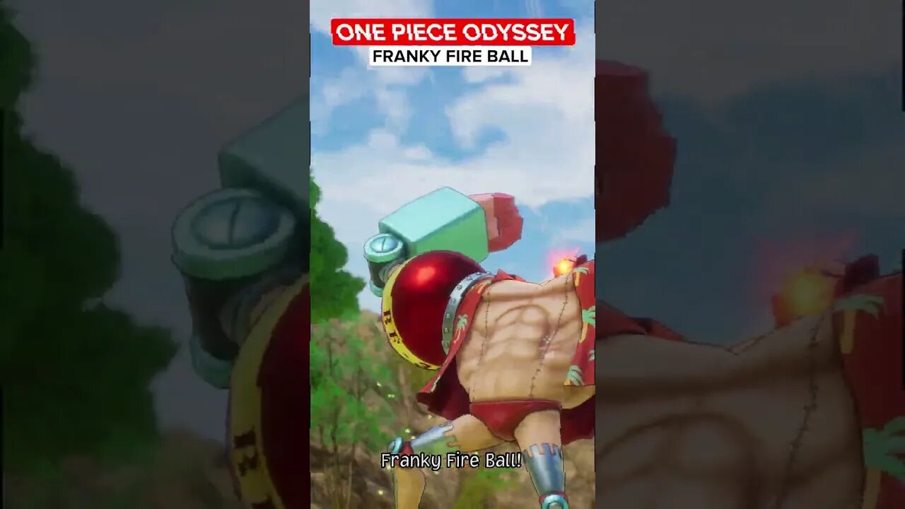 ONE PIECE ODYSSEY - FRANKY FIRE BALL [4K 60FPS] #shorts