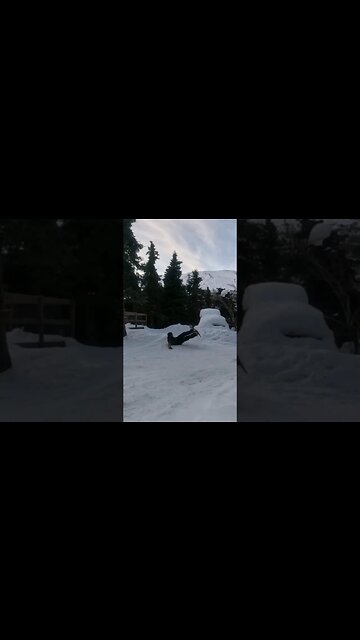 Snowboarding Fail Old Man Alaska #alaska #snowboarding