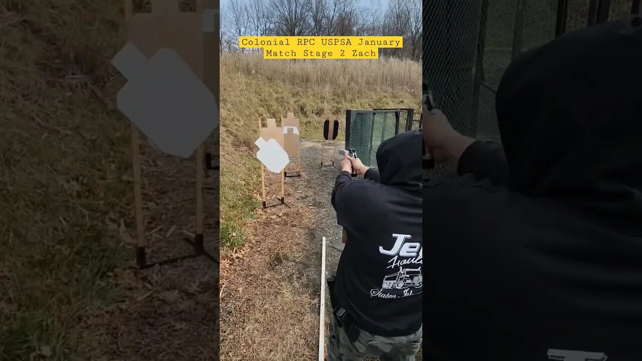 ⚡️🔫🤜🫡🤯Colonial RPC #uspsa A January Match Stage 02 Zach #unloadshowclear #ipsc #idpa