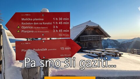 Deska iz pl Podvežak | lahka zimska tura | Dleskovška planota 😍