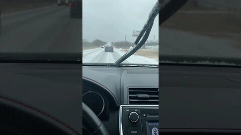 How not to drive on ice.