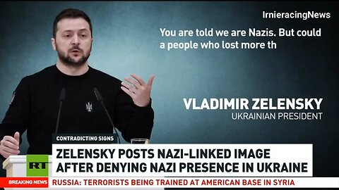 Zelensky posting **** symbolism in Social Media - State Media ignores