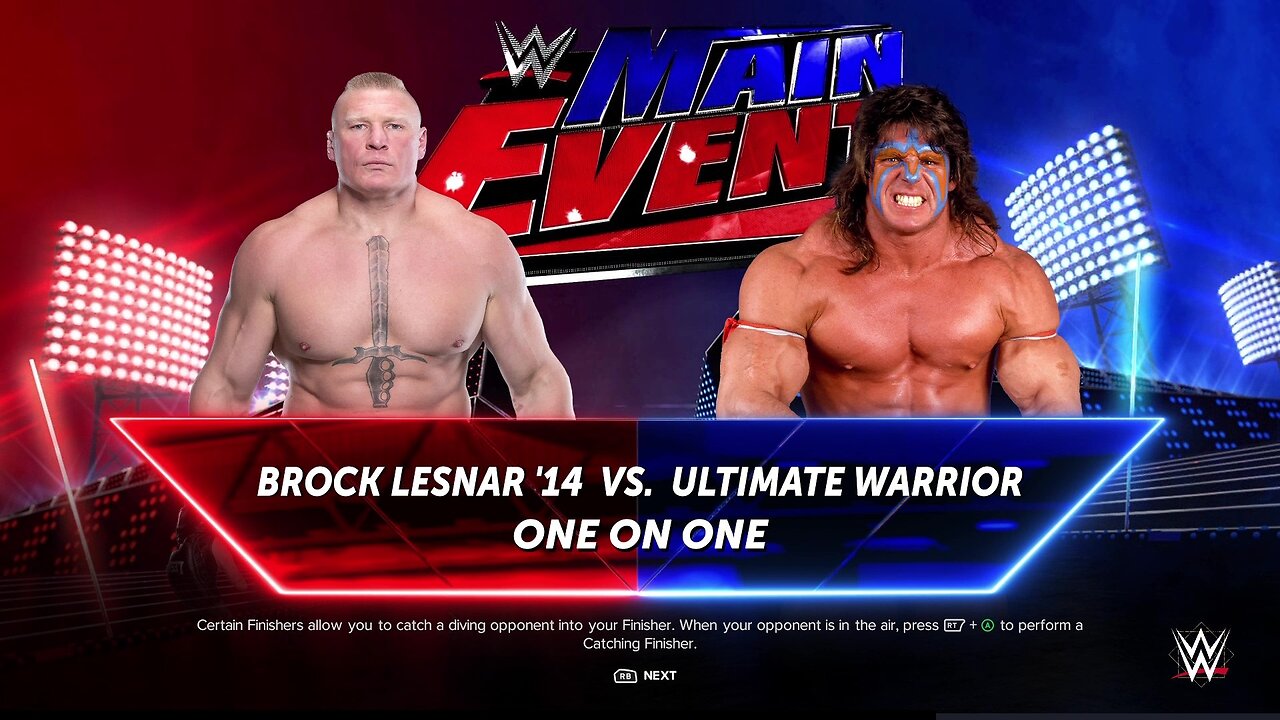 WWE 2k24 Brock Lesnar vs Ultimate Warrior