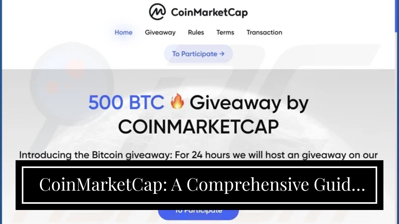 CoinMarketCap: A Comprehensive Guide to All the Coins and Tokens Out There!
