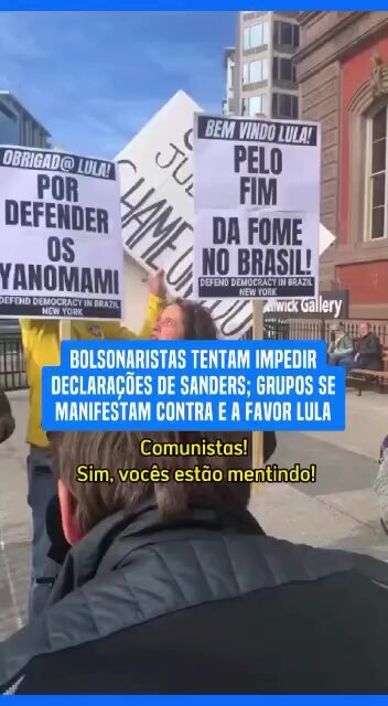 Senador americano se irrita com manifestantes que gritam "Lula ladrão seu lugar é né prisão"