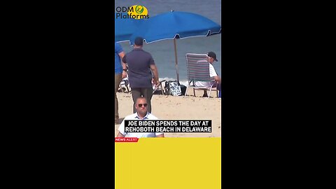 US President Joe Biden Enjoys a Relaxing Day on Rehoboth Beach in Delaware 🌊