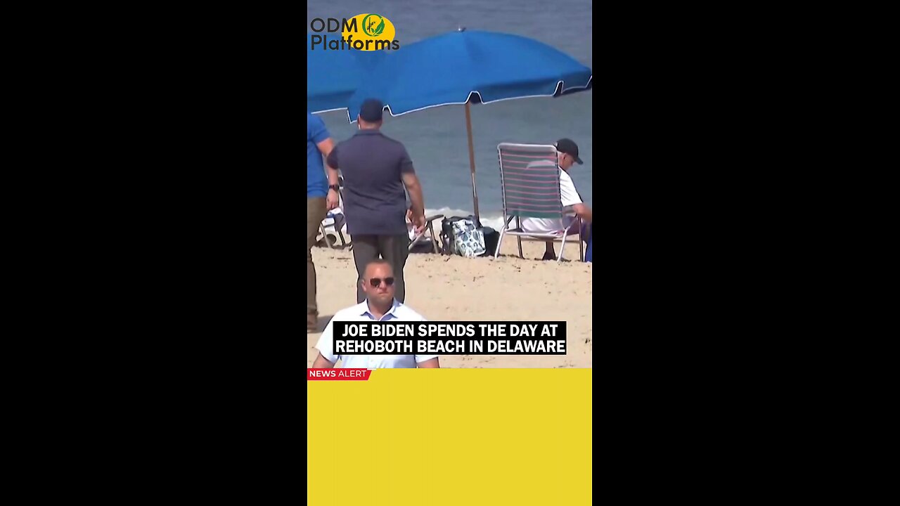 US President Joe Biden Enjoys a Relaxing Day on Rehoboth Beach in Delaware 🌊