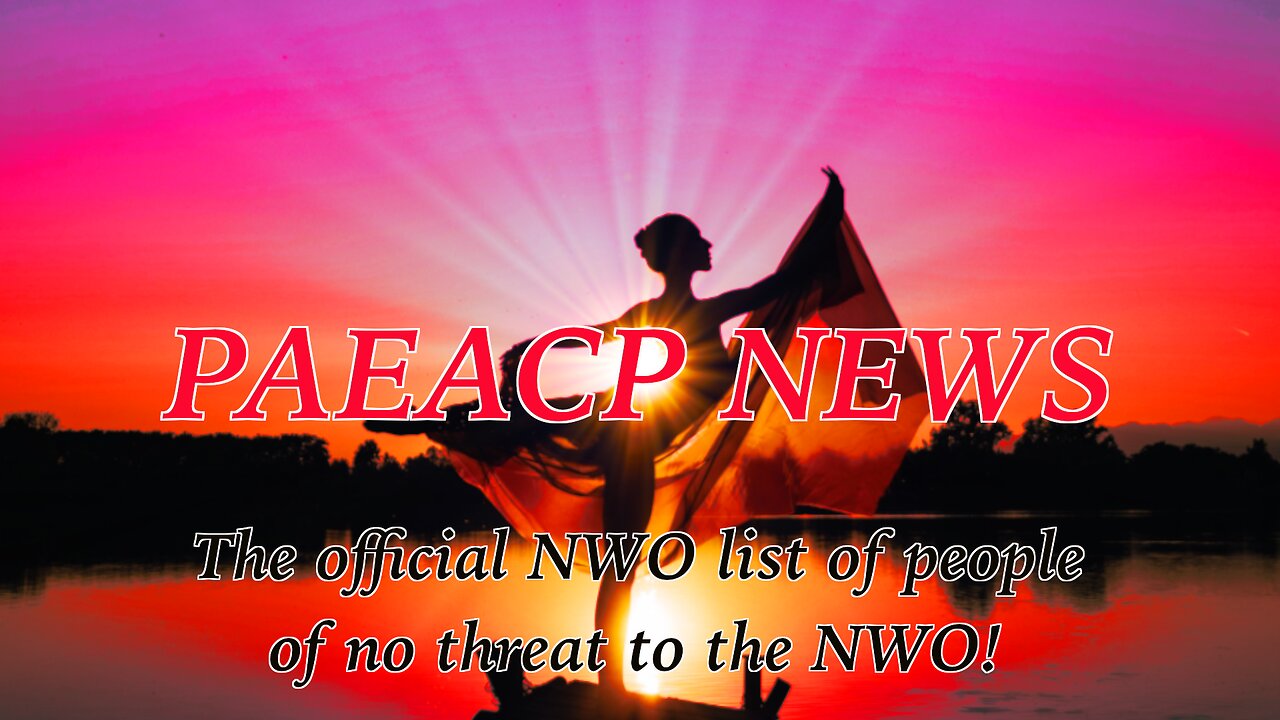 The official NWO list of people of no threat to the NWO!